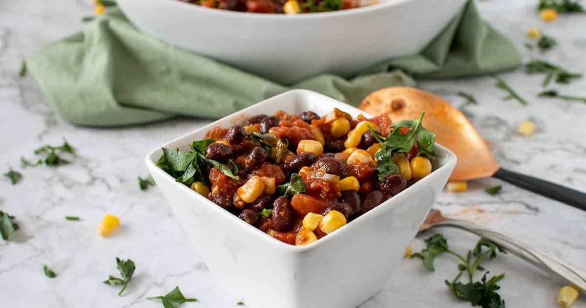 Spicy Black Beans with Tomatoes and Corn Diabetes Strong