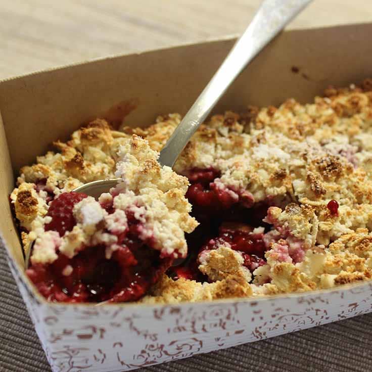 High Protein Berry Crumble