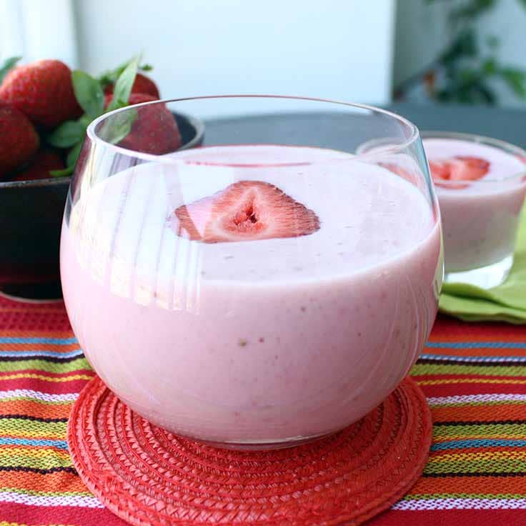 High Protein Strawberry Banana Shake