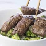 Marinated Steak and Broccoli