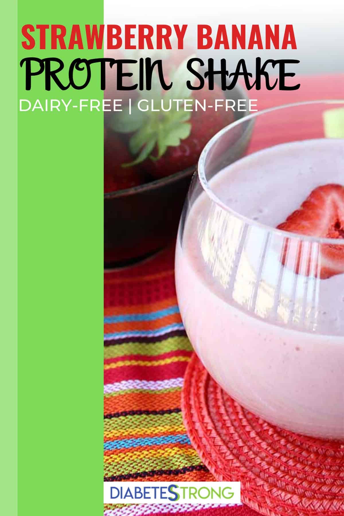 Strawberry Banana Protein Smoothie Diabetes Strong