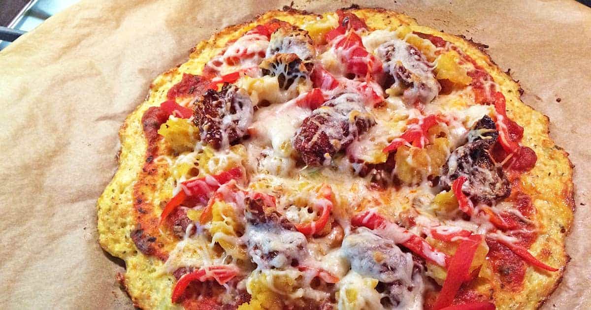 Cauliflower Pizza Crust (Glutenfree) Diabetes Strong