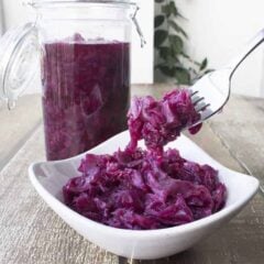Braised Red Cabbage is one of the most traditional Danish Christmas foods. It has a very unique sweet and sour, almost tangy, taste that I absolutely love. This recipe is super easy │ TheFitBlog.com