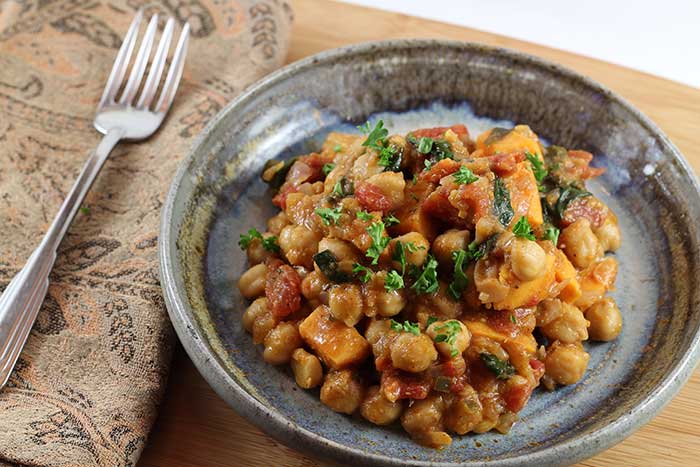 Chickpea Curry with Sweet Potato