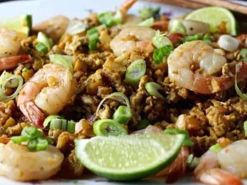 Fried Cauliflower Rice Shrimp Diabetes Strong