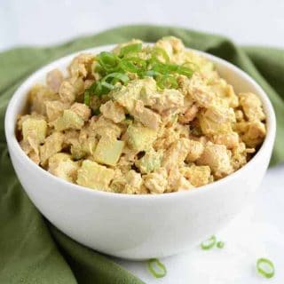 This Healthy Curried Chicken Salad with Apples is a healthier (and tastier) low-fat version of the classic chicken salad.