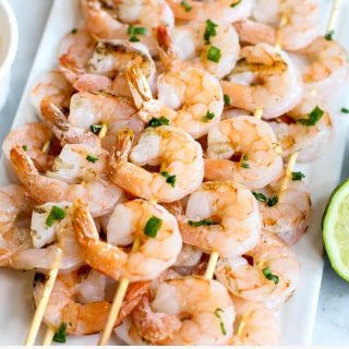 Grilled Shrimp Skewers with Chili Sauce