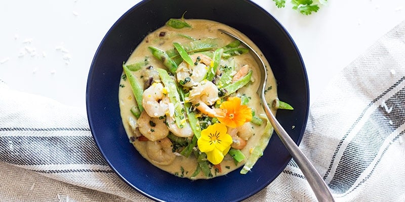 Easy Thai Green Curry with Shrimp
