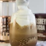 Iced Chocolate Coffee Protein Shake (high protein, low carb, gluten free, diabetes friendly, Paleo)