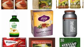 Collage of low-carb products