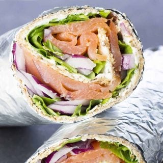Smoked Salmon Wrap With Cream Cheese
