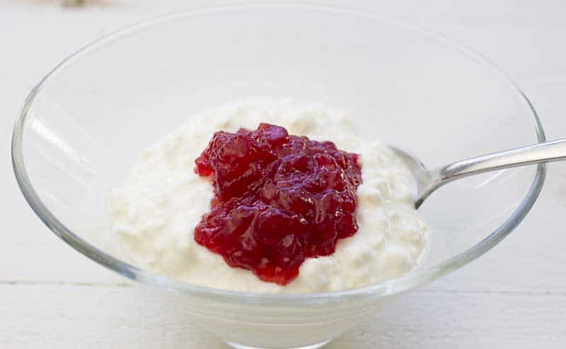 Cottage Cheese with Jam