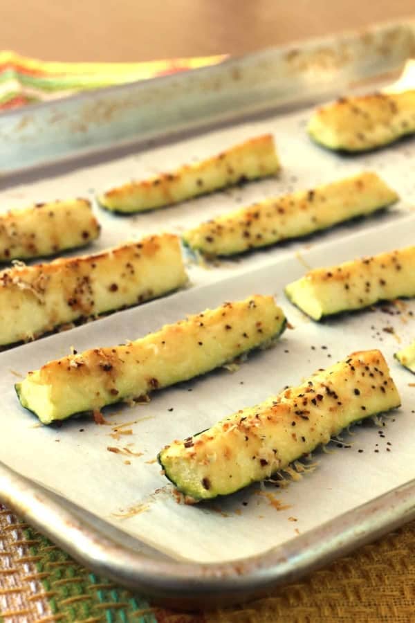 Roasted Zucchini Fries with Parmesan - Diabetes Strong