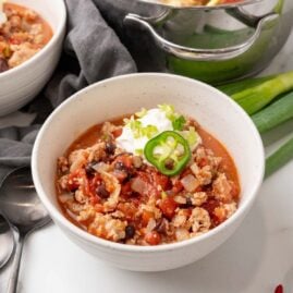 Diabetes-friendly turkey chili