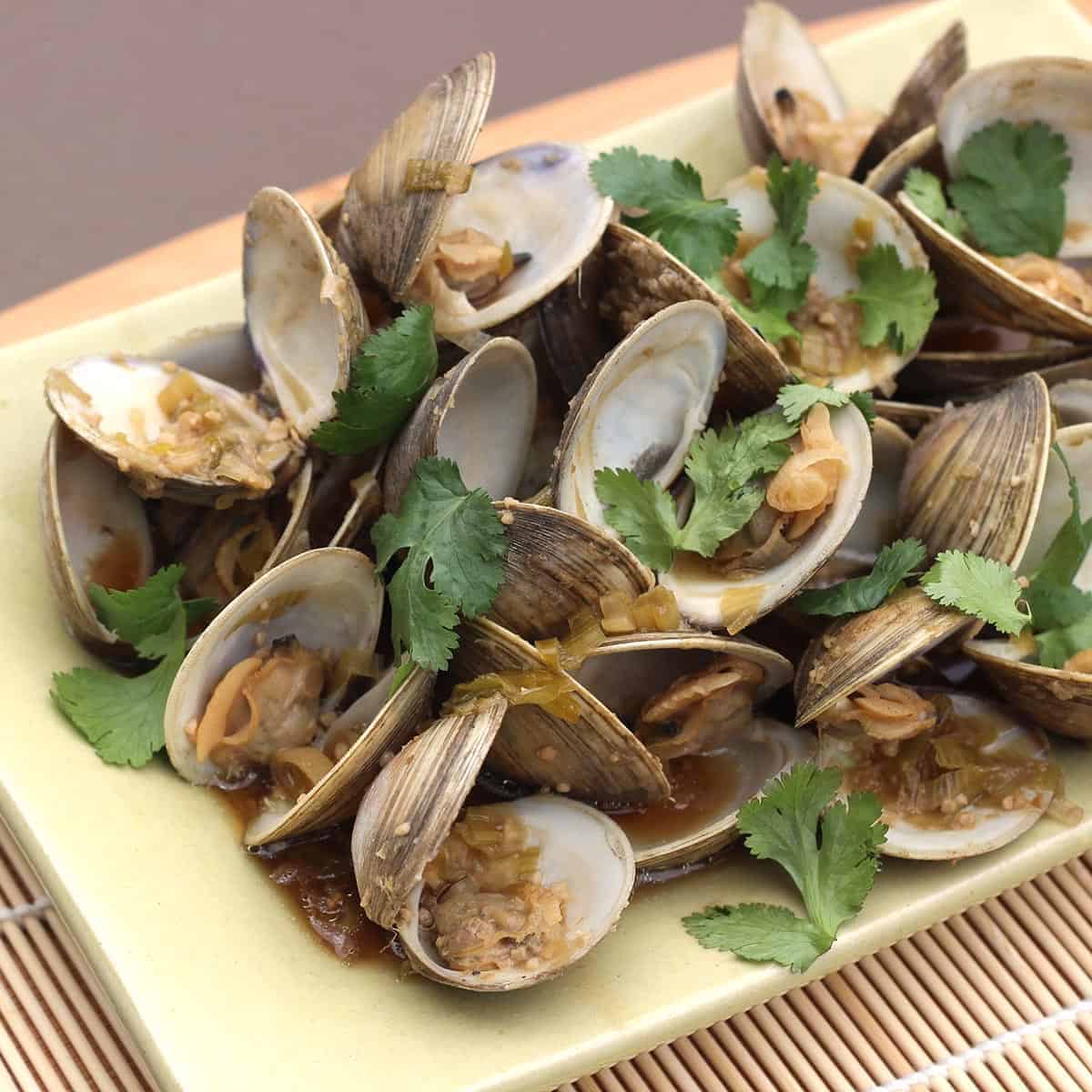 Asian Steamed Clams with Ginger and Garlic Diabetes Strong