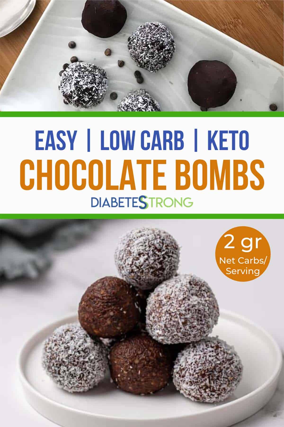 Chocolate Keto Fat Bombs (Peanut Butter & Coconut Oil) Diabetes Strong