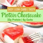 Low-carb protein cheesecake
