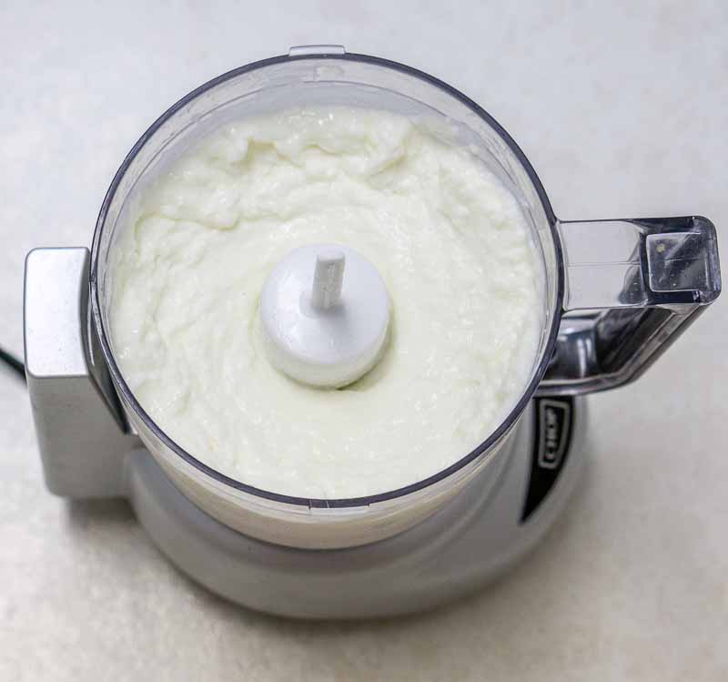 Whipped cottage cheese in blender