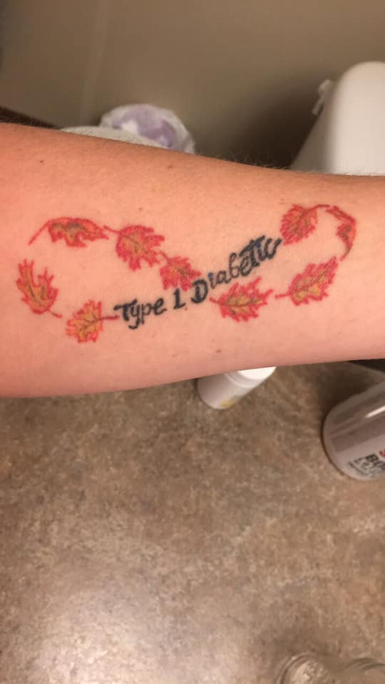 Artistic diabetes tattoo