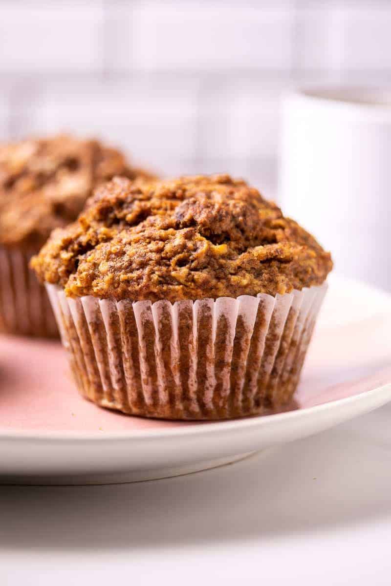 Close-up of a muffin on a plate