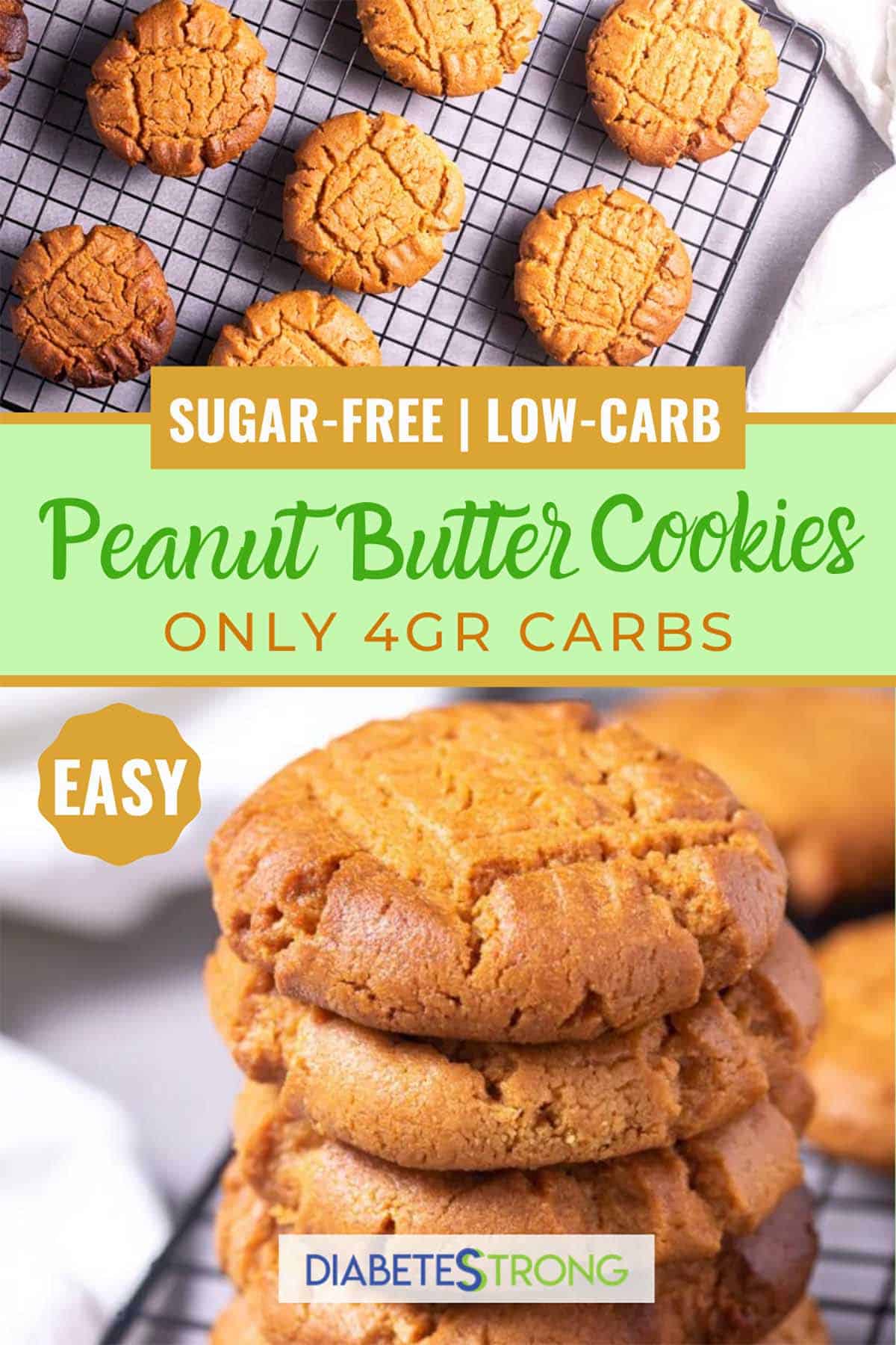 Low-Carb Peanut Butter Cookies (Sugar-Free) - Diabetes Strong
