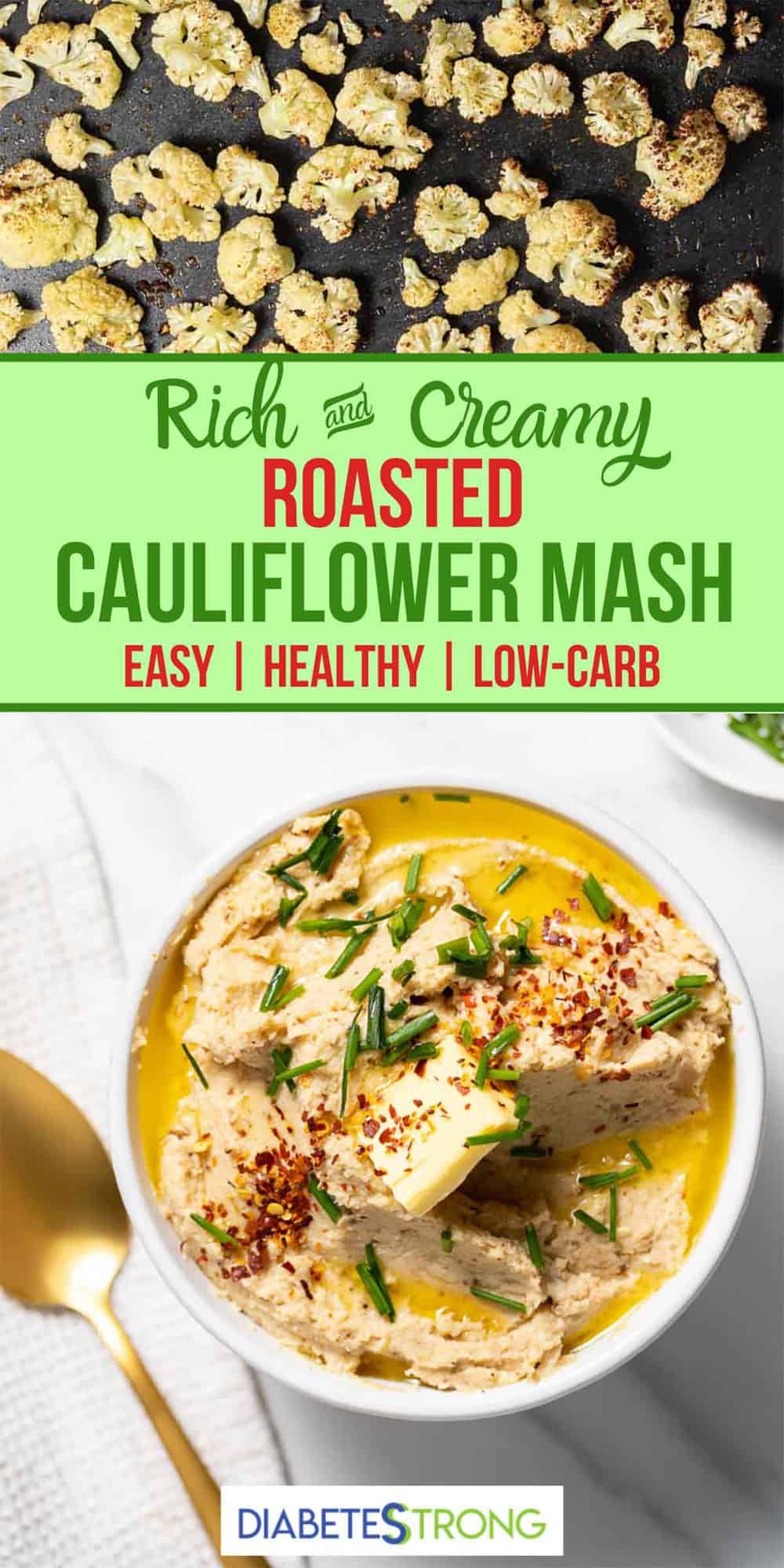 Roasted Cauliflower Mash (LowCarb) Diabetes Strong