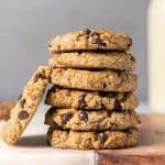 Stack of 6 chocolate chip cookies
