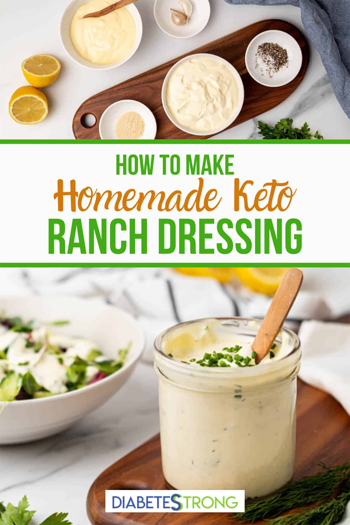 Keto Ranch Dressing Recipe (Easy & Healthy) Diabetes Strong