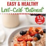 Low-carb almond flour "oatmeal"
