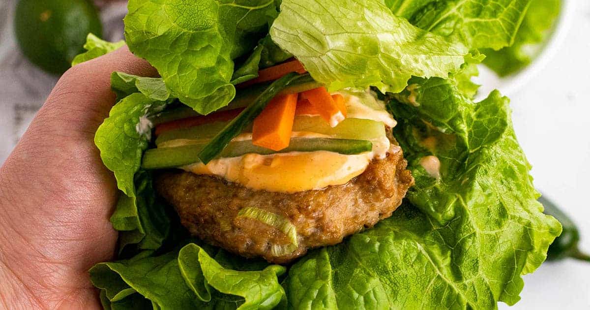 Banh Mi Chicken Burger Lettuce Wraps Diabetes Strong