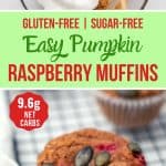 Healthy Pumpkin Raspberry Muffins