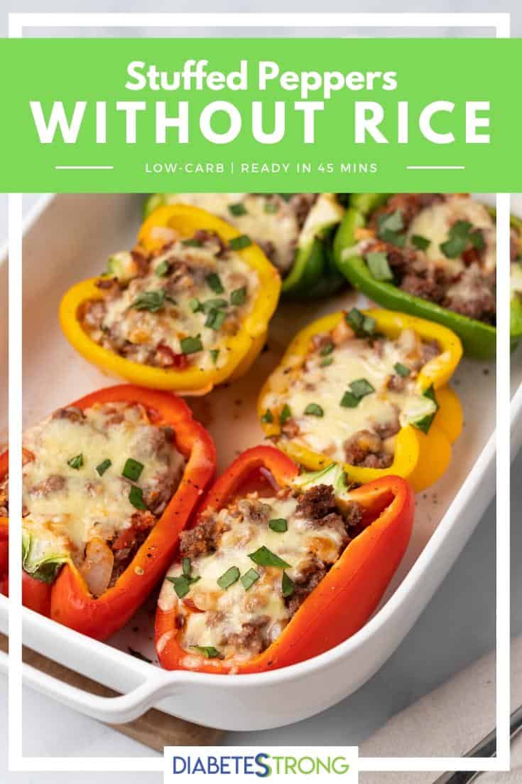 Stuffed Peppers Without Rice Recipe - Diabetes Strong