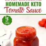 Homemade keto tomato sauce