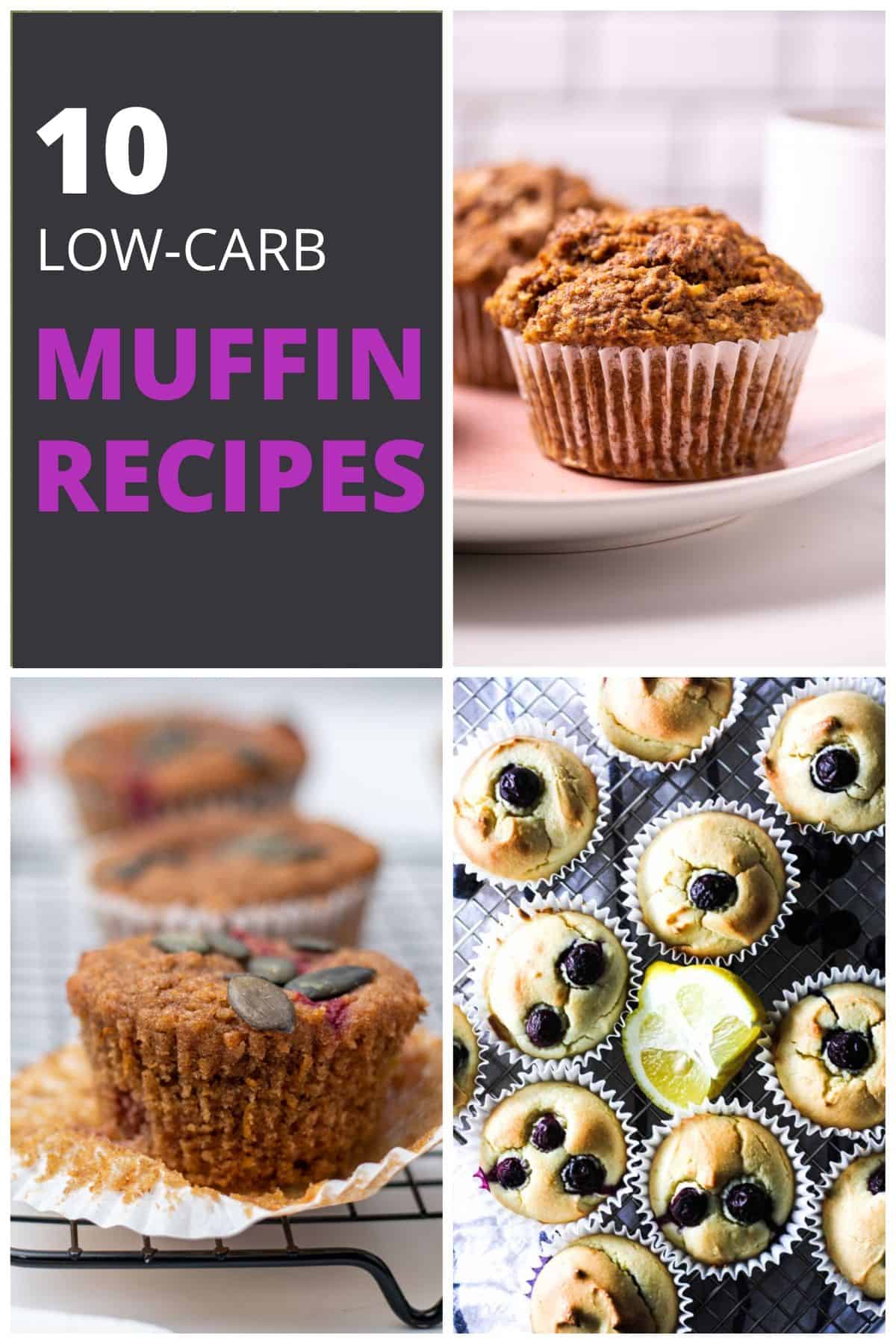 10 low-carb muffin recipes pin