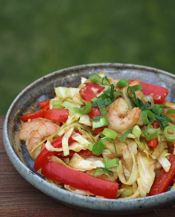 Shrimp and Cabbage Stir-fry - Diabetes Strong
