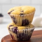 Blueberry Muffins with Coconut Oil
