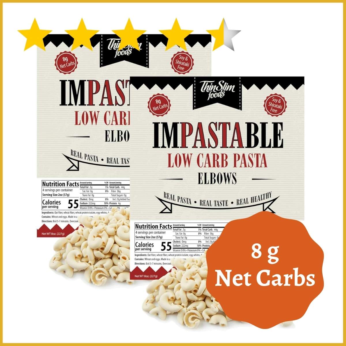 ThinSlim Foods Impastable Low Carb Pasta
