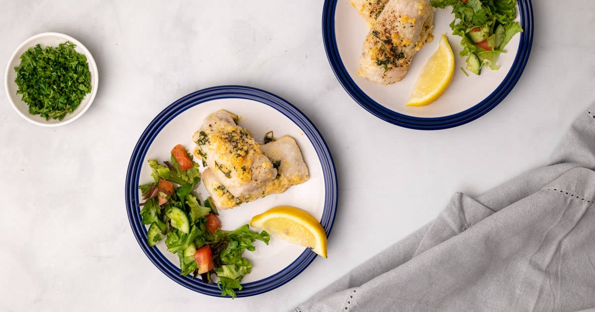 Baked Cod with Parmesan and Garlic Butter Diabetes Strong