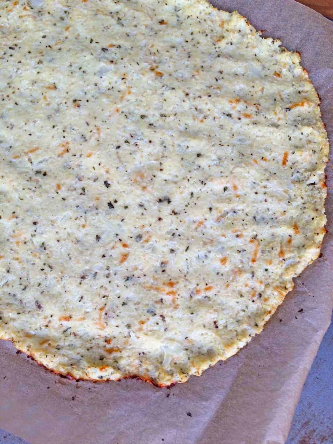 Cauliflower Pizza Crust (Glutenfree) Diabetes Strong