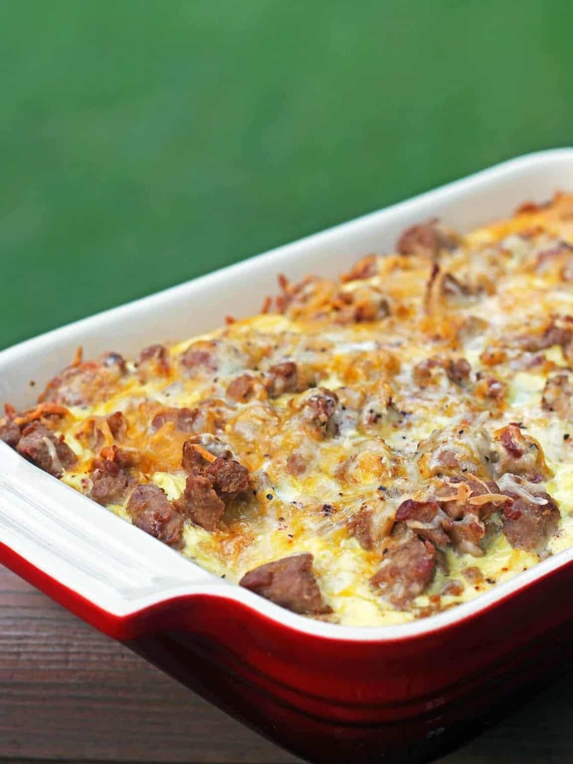 Turkey Sausage Casserole with Veggie Tots Diabetes Strong