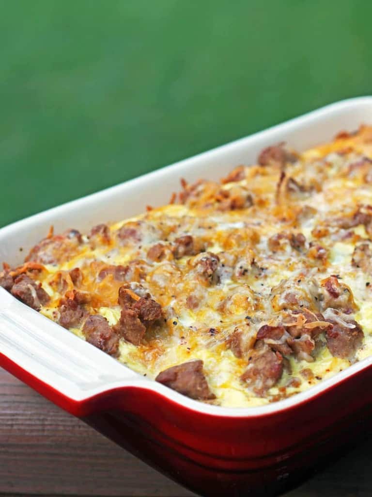 Turkey Sausage Casserole with Veggie Tots Diabetes Strong