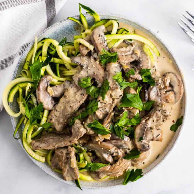 Keto Beef Stroganoff - Diabetes Strong