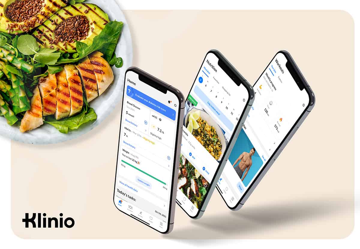 Klinio app on mobile phone