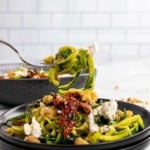 Mediterranean Zucchini Noodles with Goat Cheese