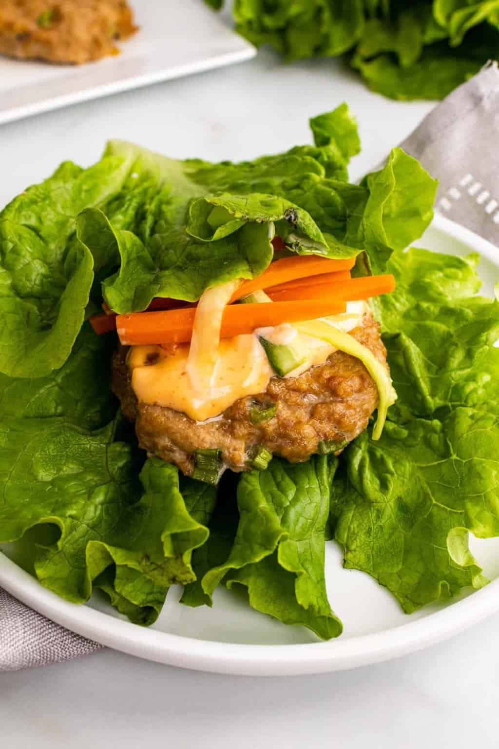 Banh Mi Chicken Burger Lettuce Wraps Diabetes Strong