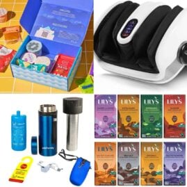Collage of diabetes gift ideas