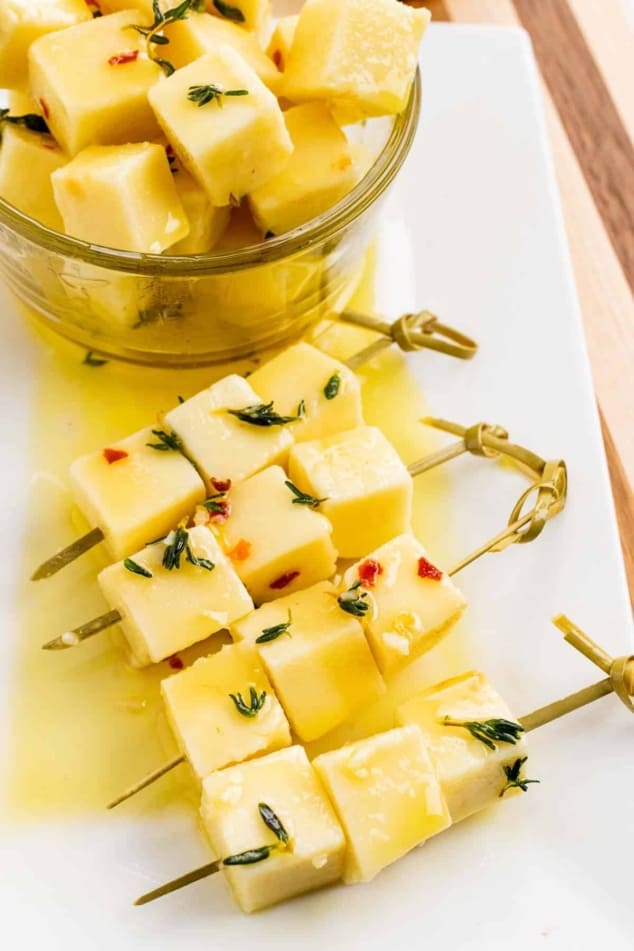 HoneyThyme Marinated Cheddar Cheese Diabetes Strong