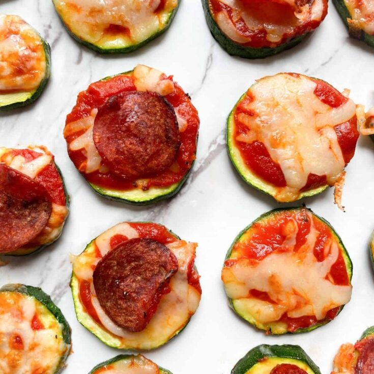 Image for Air Fryer Zucchini Pizza Bites
