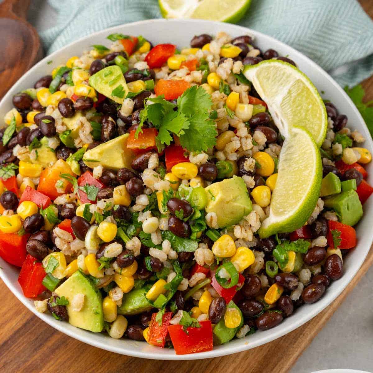 Barley Salad with Black Beans, Avocado, and Corn - Diabetes Strong