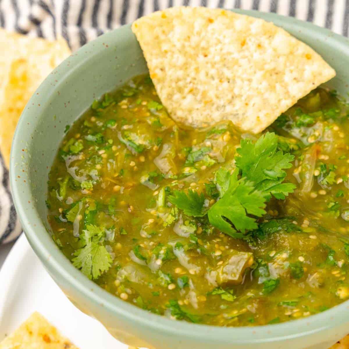 Roasted Tomatillo Salsa - Diabetes Strong